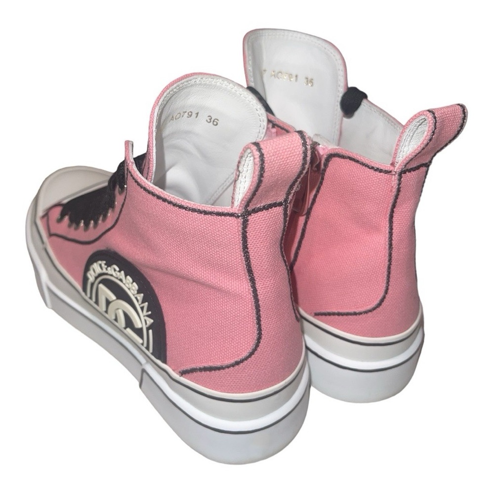 DOLCE & GABBANA

High-Top Marker‎ Trim Sneakers - Pink - Picture 8 of 10